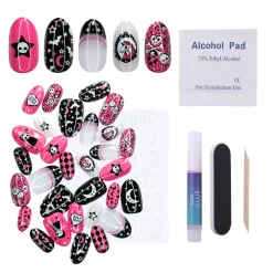 Kawaii Creepies Press On Nails - Short Round