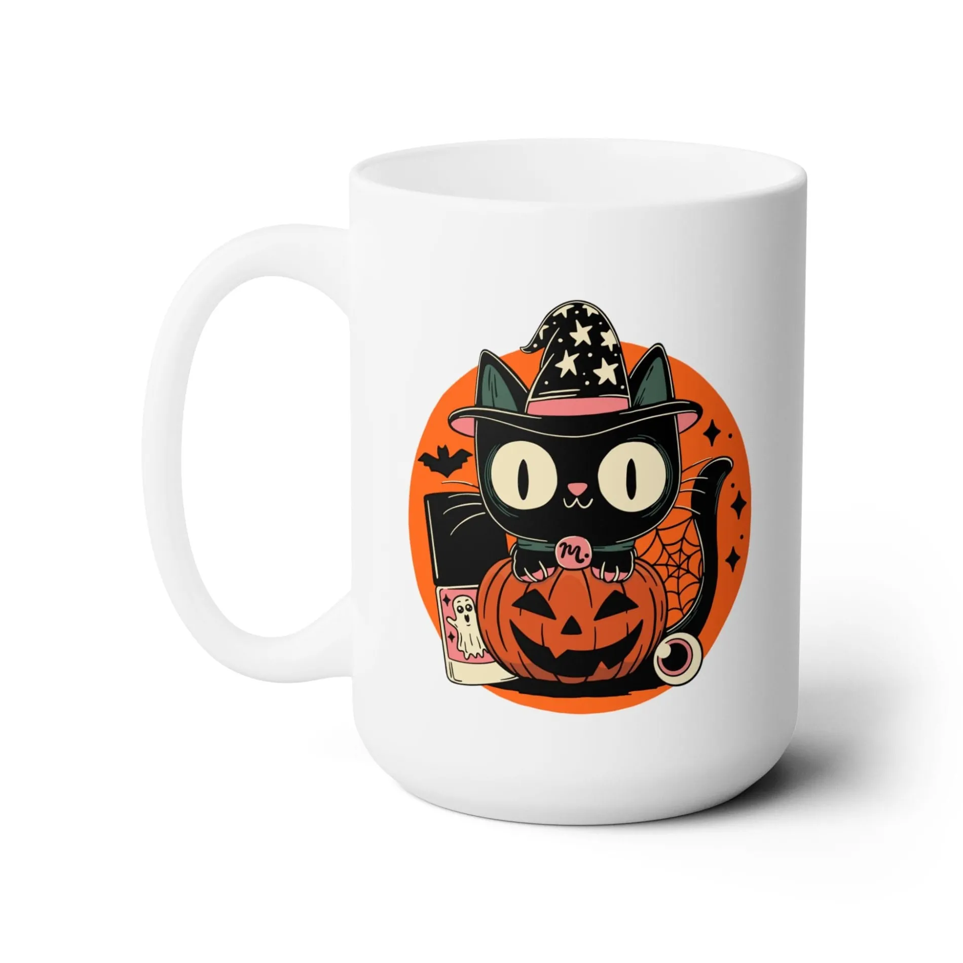 Kitty Halloween Ceramic Coffee Mug 15oz
