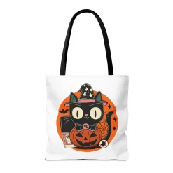 Kitty Halloween Tote Bag