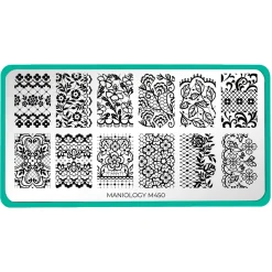 Lacey Lovers (M450) - Nail Stamping Plate
