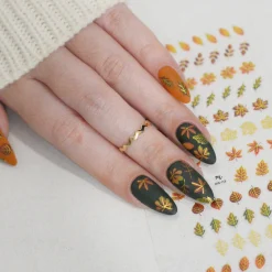 Leafy Outlines (MS-113) - Nail Art Sticker