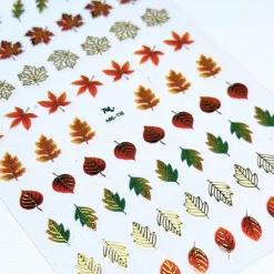 Leafy Outlines (MS-113) - Nail Art Sticker