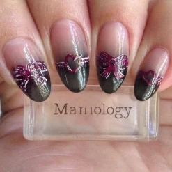 Leather (B368) - Dark Burgundy Red Stamping Polish