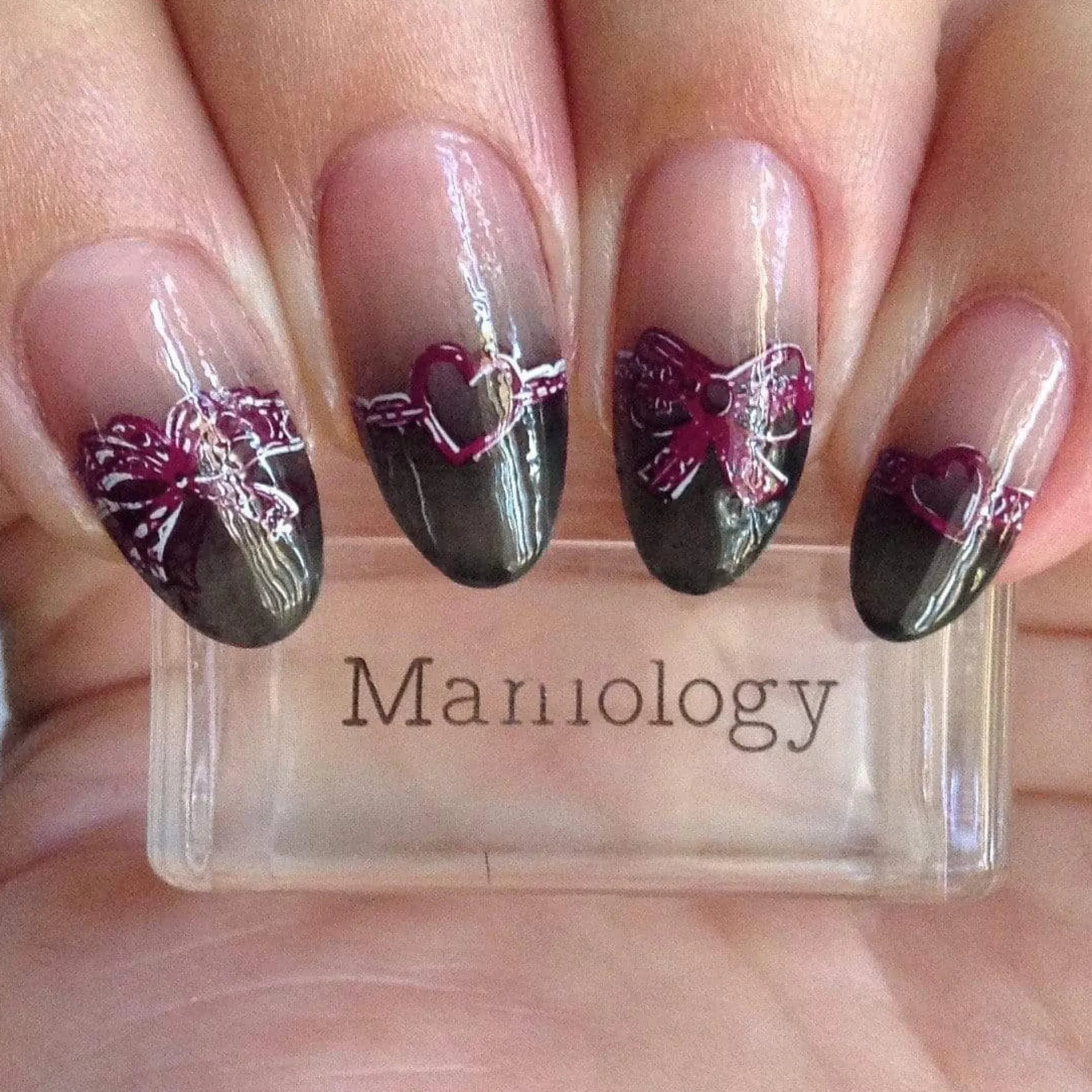 Leather (B368) - Dark Burgundy Red Stamping Polish