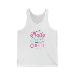 Love for Nails & Coffee - Jersey Tank Top