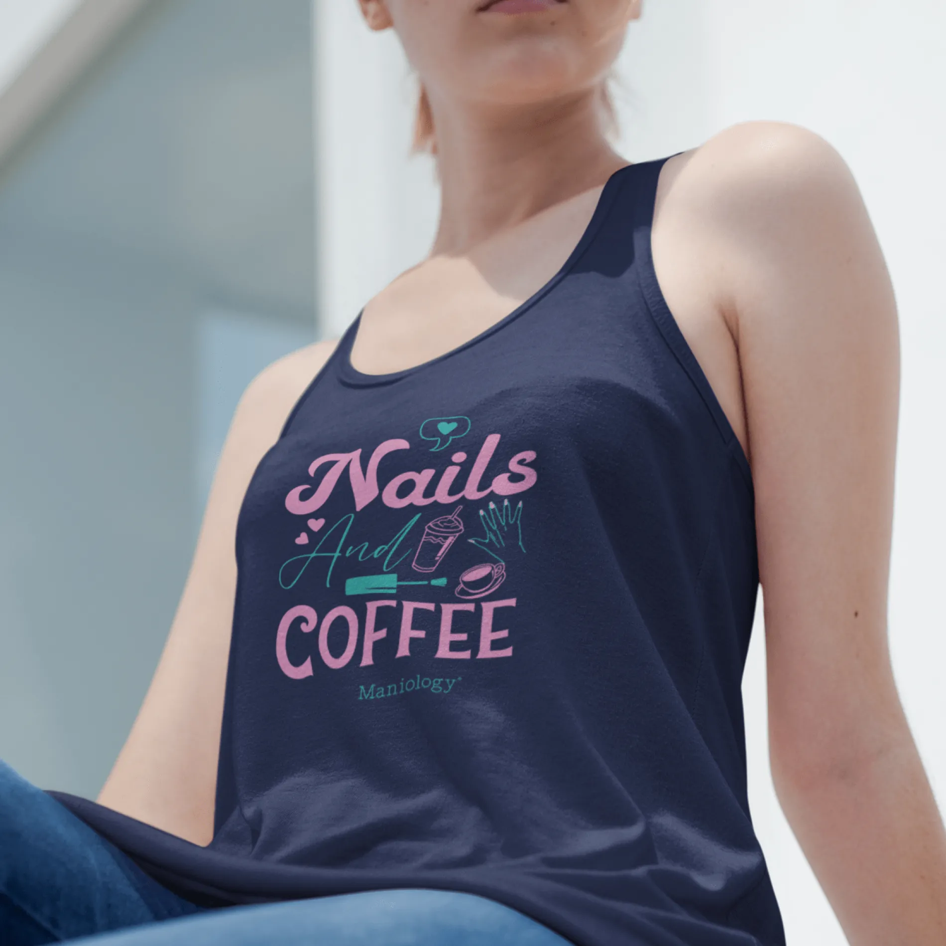 Love for Nails & Coffee - Jersey Tank Top