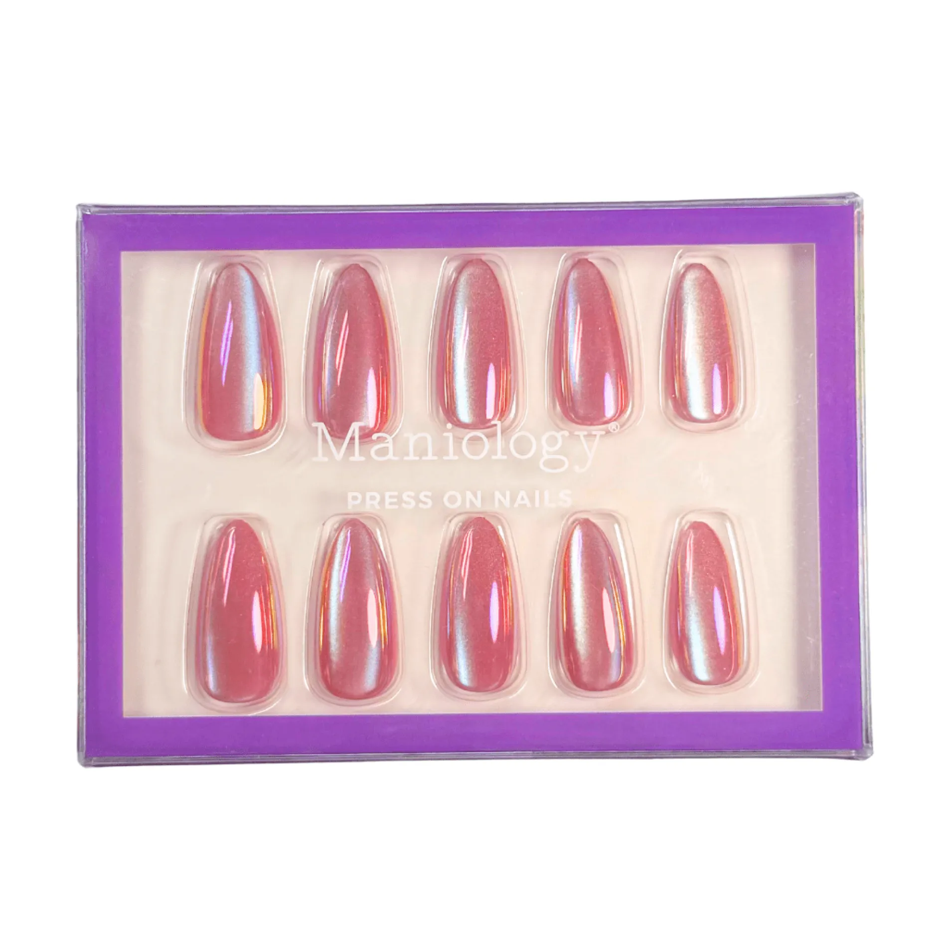 Magnetic Angel Press On Nails - Medium Almond