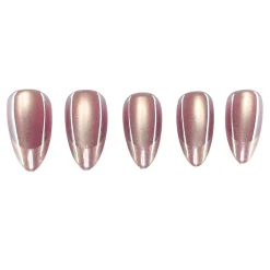 Magnetic Babydoll Press On Nails - Short Almond