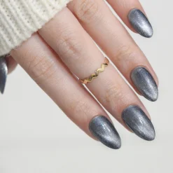 Mermaid Mirage: Midnight Riptide (P183) - Dusty Periwinkle Magnetic Nail Polish