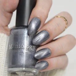 Mermaid Mirage: Midnight Riptide (P183) - Dusty Periwinkle Magnetic Nail Polish
