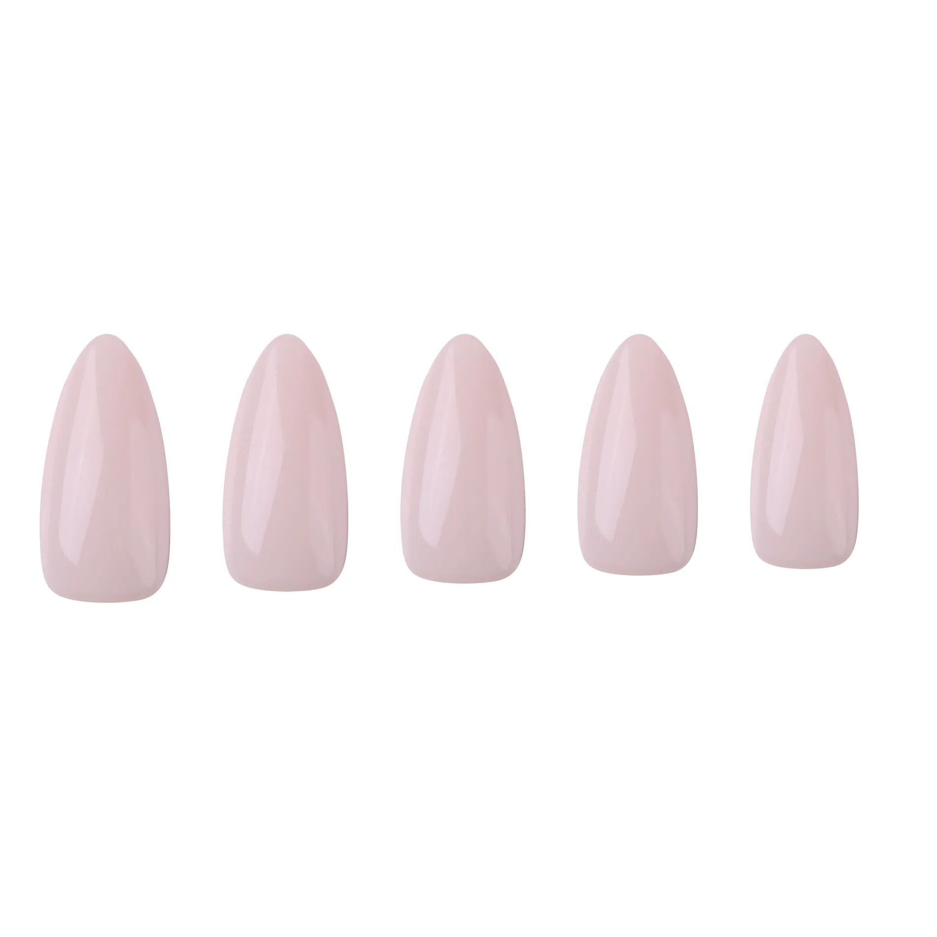 Milk Press On Nails - Medium Almond