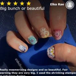 Mystic Woods: Earthly Medallions/Nature's Kaleidescope (m133) - Nail Stamping Plate