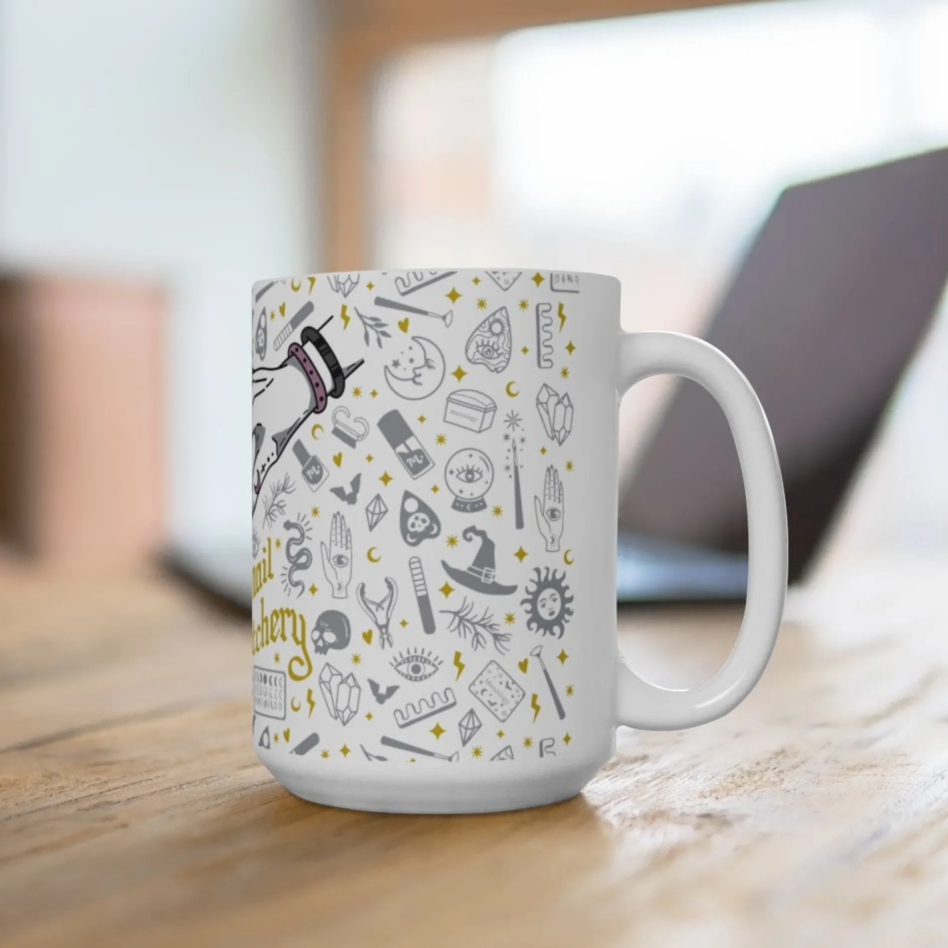 Nail Witchery Ceramic Coffee Mug 15oz