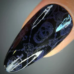 Nightshade: Shadowveil (B526) - Purple With Gold Shimmer Stamping Polish