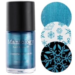 Parade: North Pole (B459) - Blue Metallic Stamping Polish
