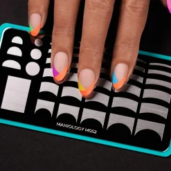 Pardon my French Stamping Bundle - 1 Plate, 2 Stamping Polishes, 1 Smudge Free Top Coat, Stamper & Scraper