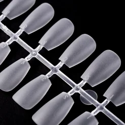 300pcs Full Cover Nail Tips for Extension in 15 Sizes - Short Coffin