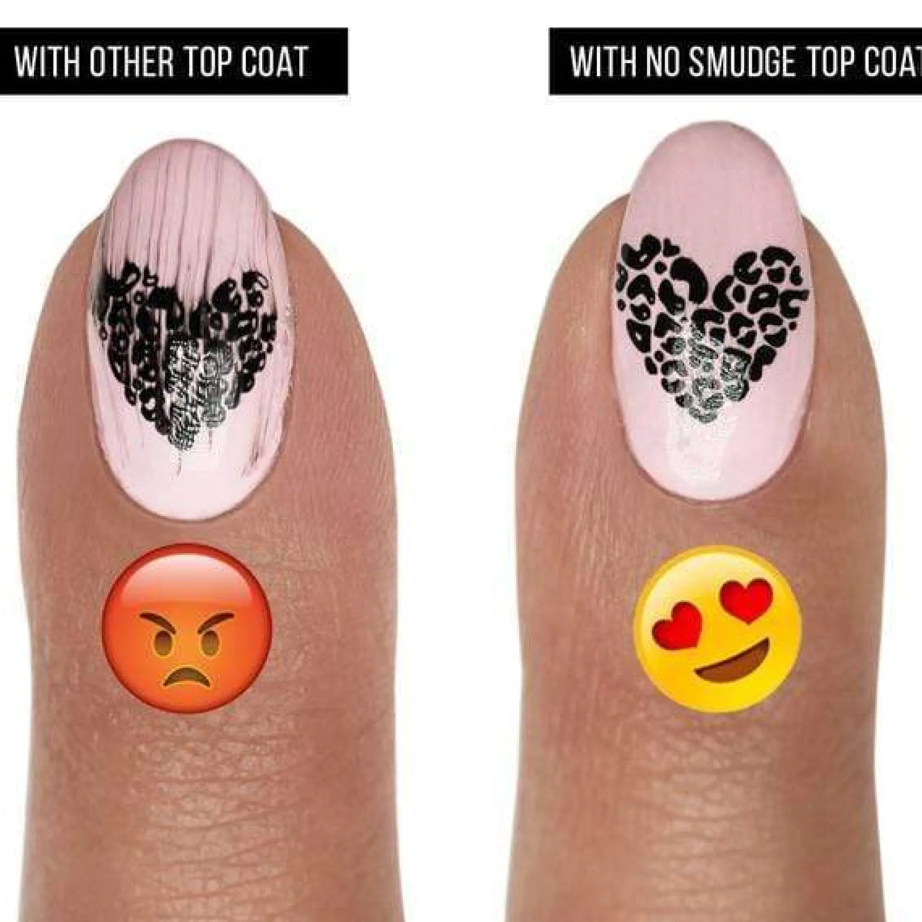 Perfect Trio - Bam! White + Straight Up Black Stamping Polish + Smudge Free Top Coat 3pc Bundle