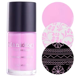 Perfect Trio: 3 Piece Pink Petals Stamping Polish Collection