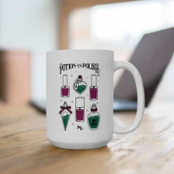 Potions & Polish Ceramic Coffee Mug 15oz