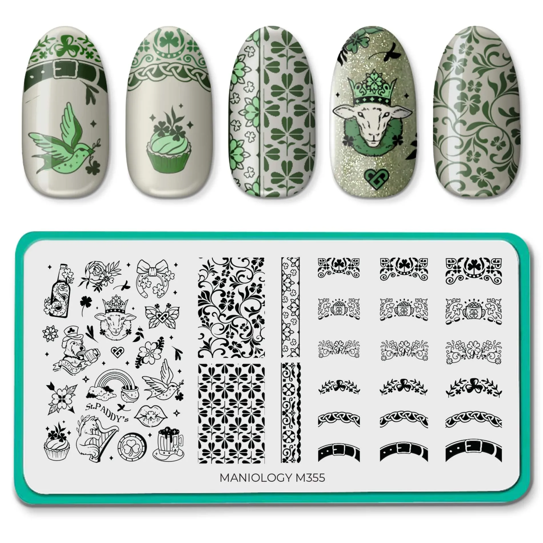 Pot of Gold (M355) - Nail Stamping Plate