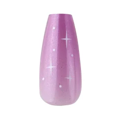 Purple Nebula Press On Nails - Medium Coffin