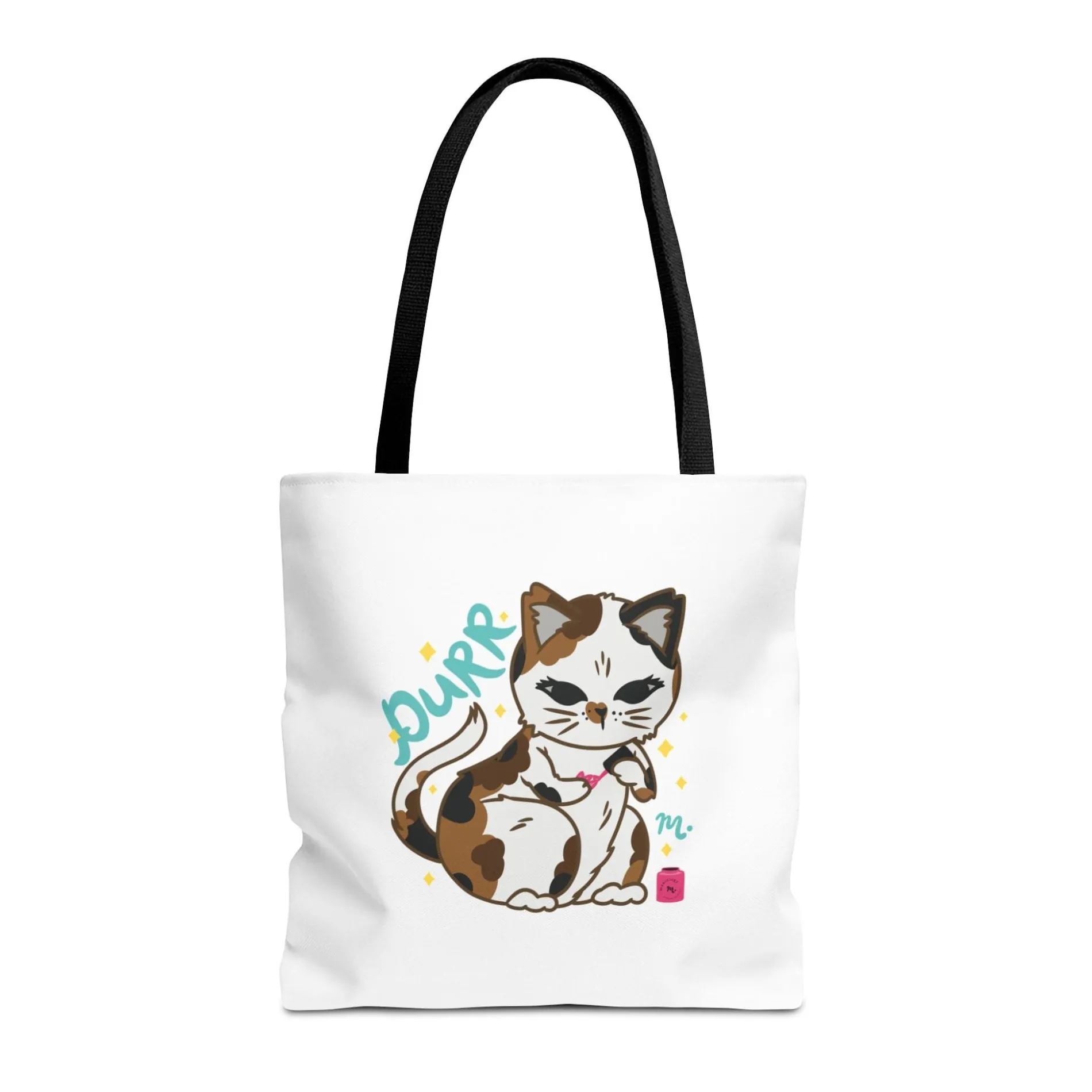 PURR Cat & Nails Tote Bag