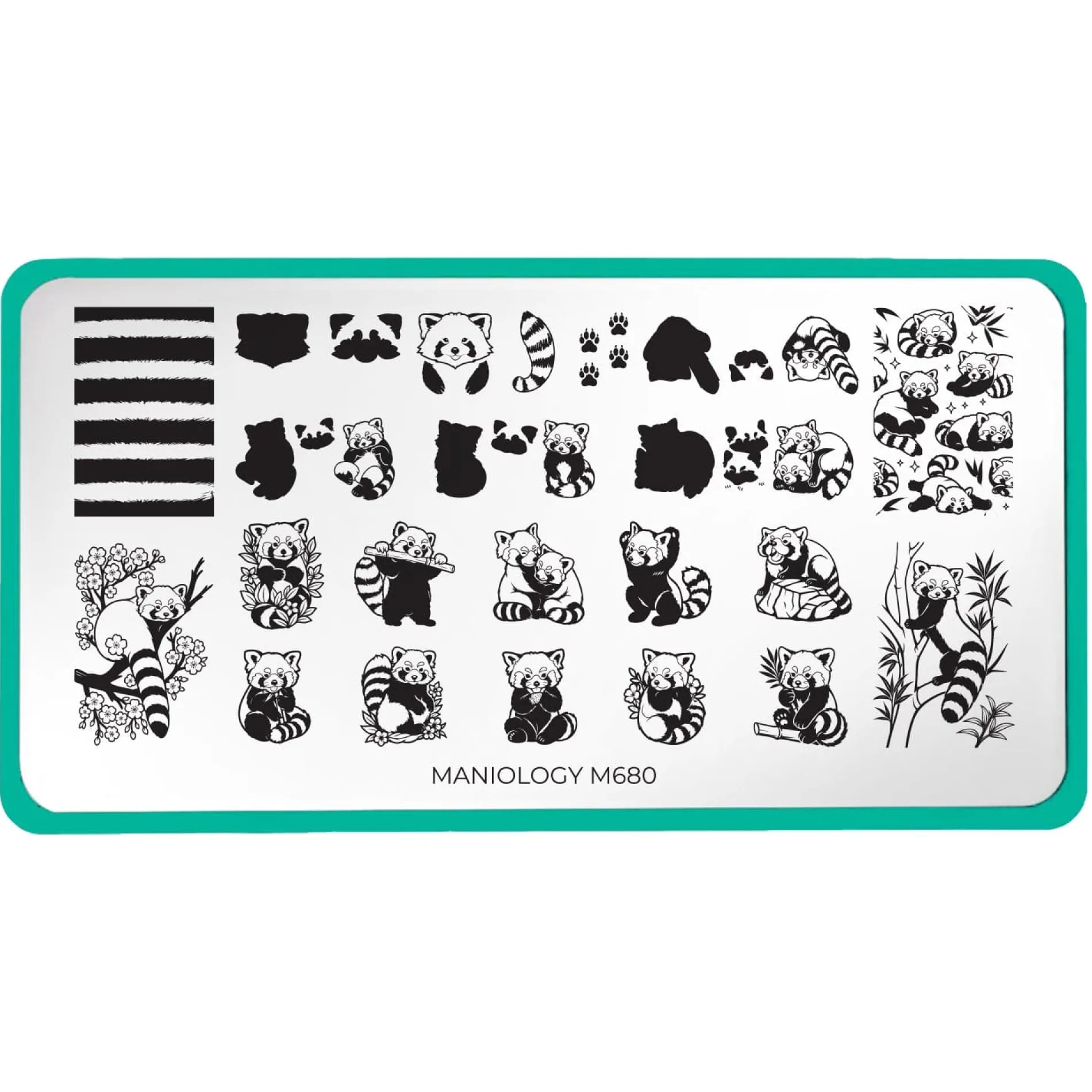 Red Panda (M680) - Nail Stamping Plate
