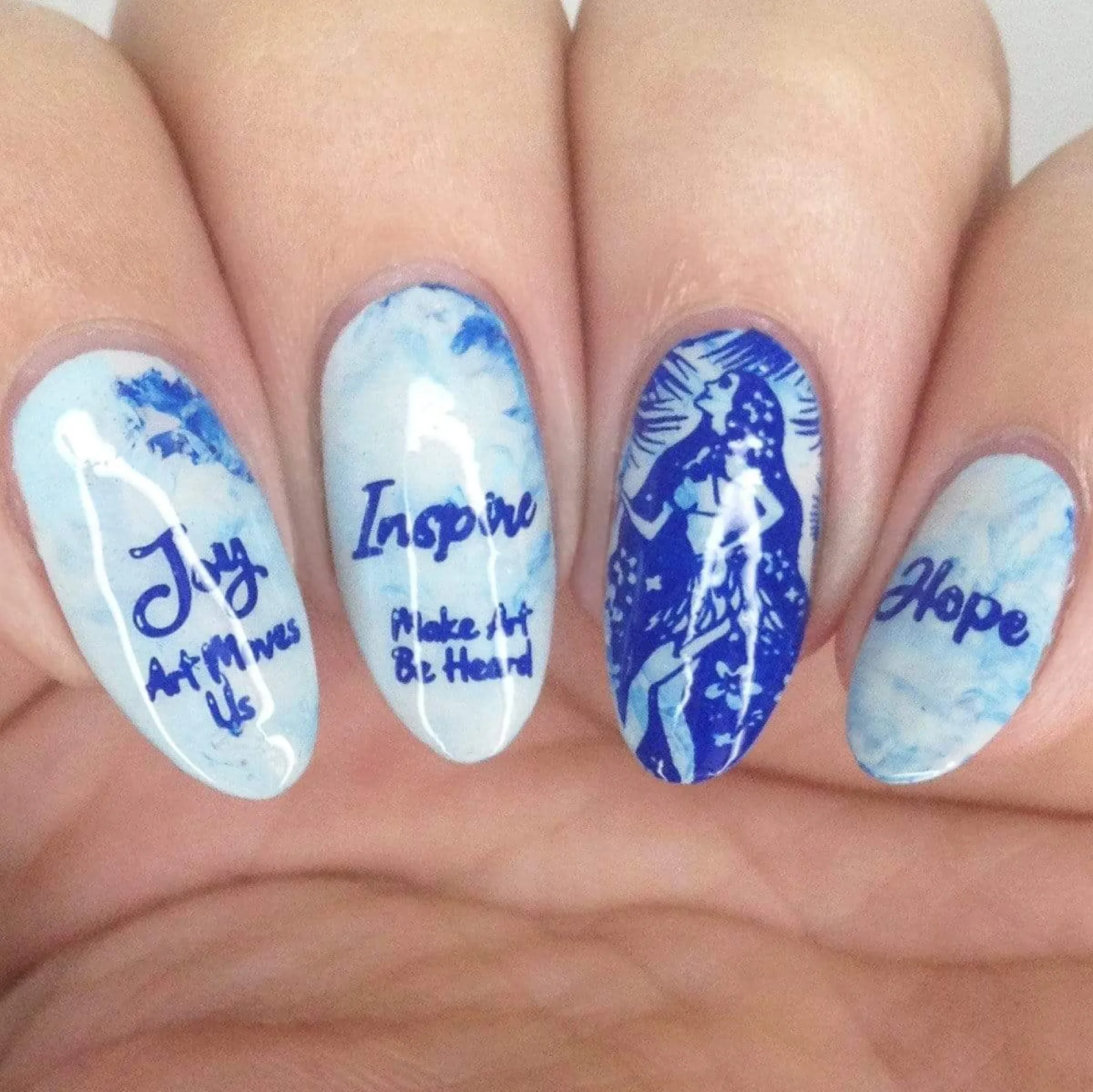 Royal Blue (B375) - Dark Blue Stamping Polish