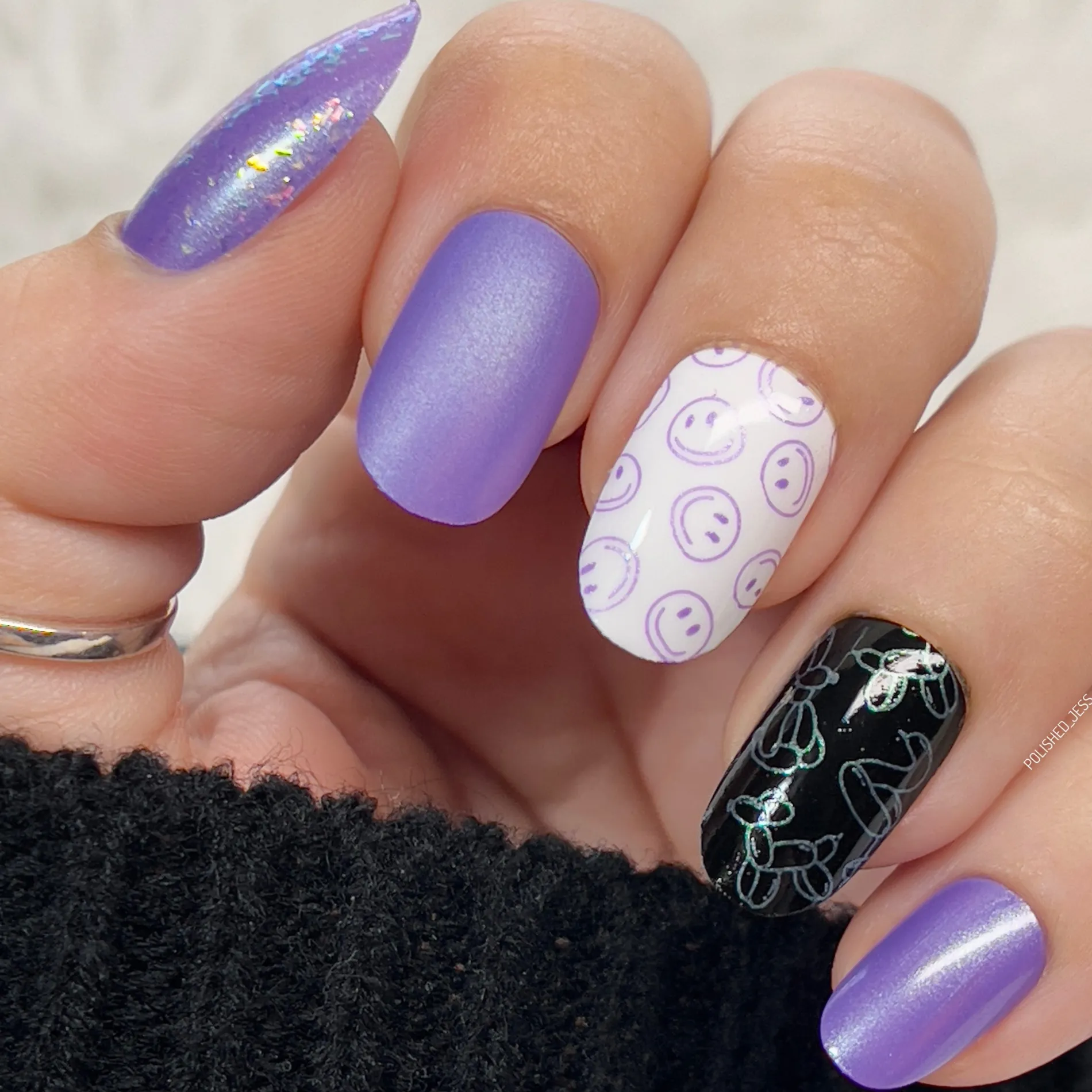 Sandy Beach: Kailua (B393) - Duochrome Purple Stamping Polish