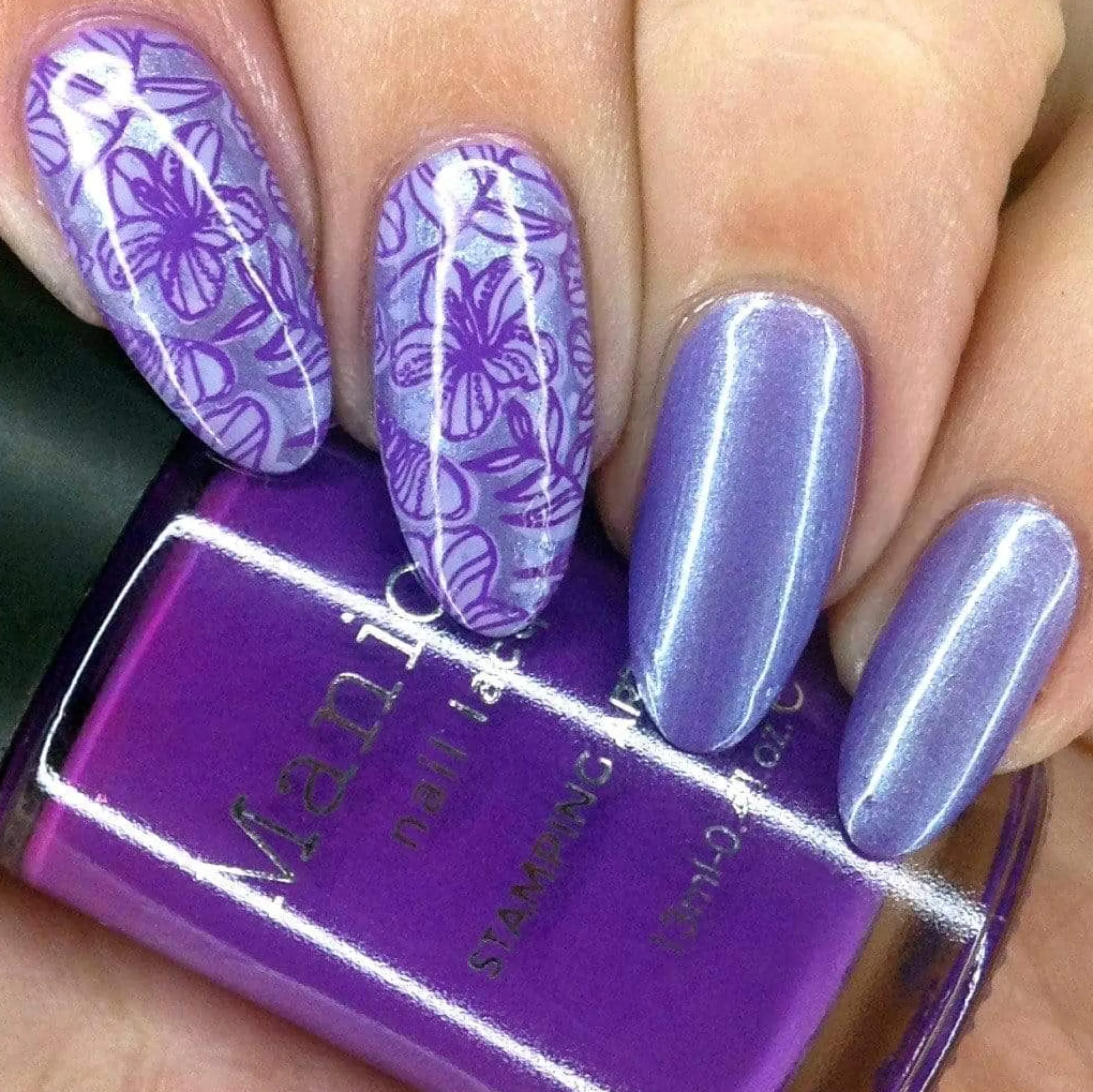 Sandy Beach: Kailua (B393) - Duochrome Purple Stamping Polish