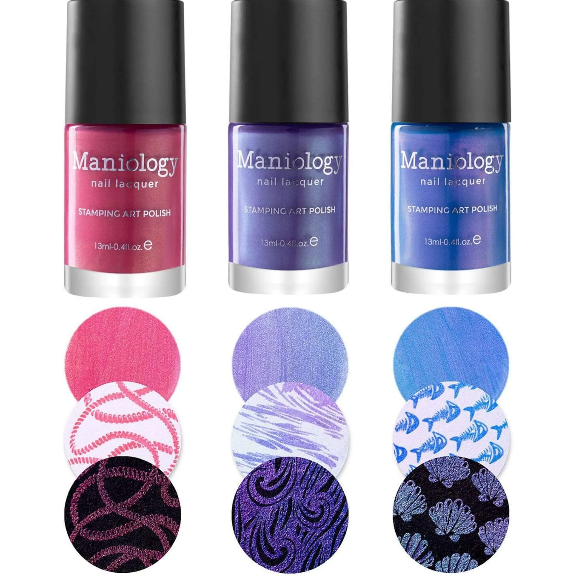 Sandy Beach: 3-Piece Duochrome Stamping Polish Set