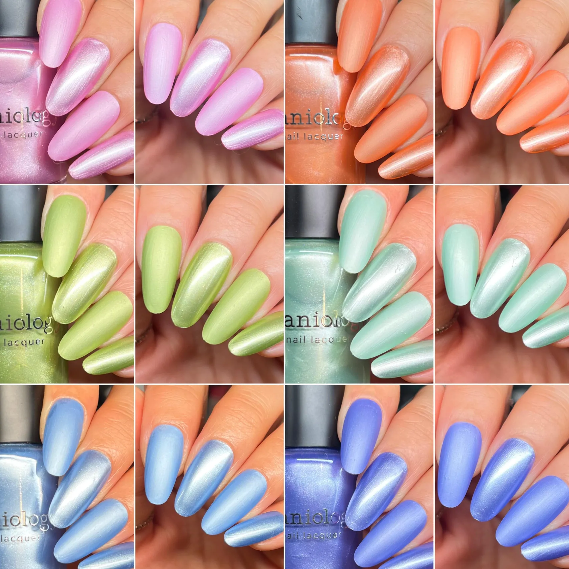 Satin Slumber: 6-Piece Smooth Metallic Nail Polish Set