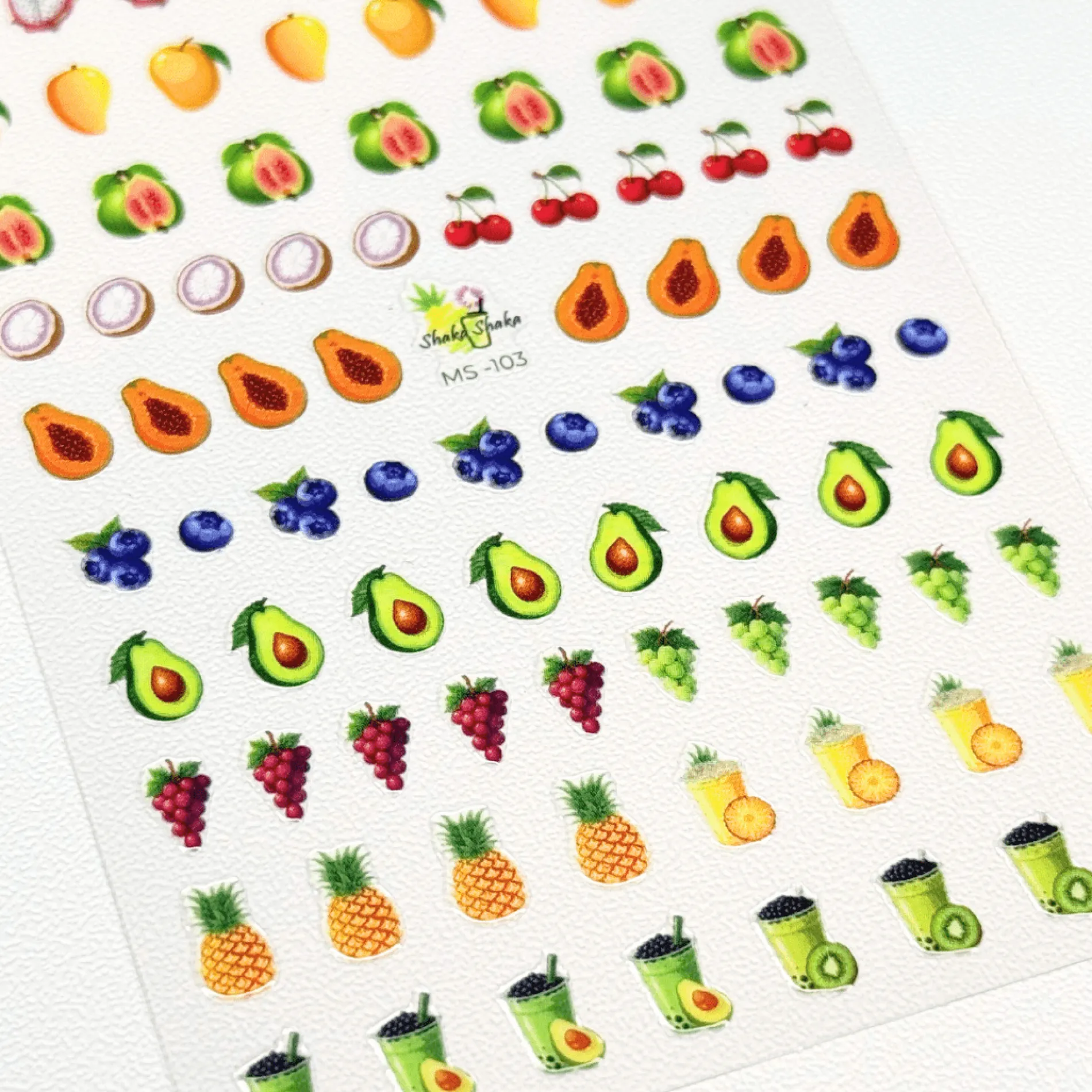 Shaka Shaka Tea Express x Maniology - Blended Bliss Nail Art Sticker