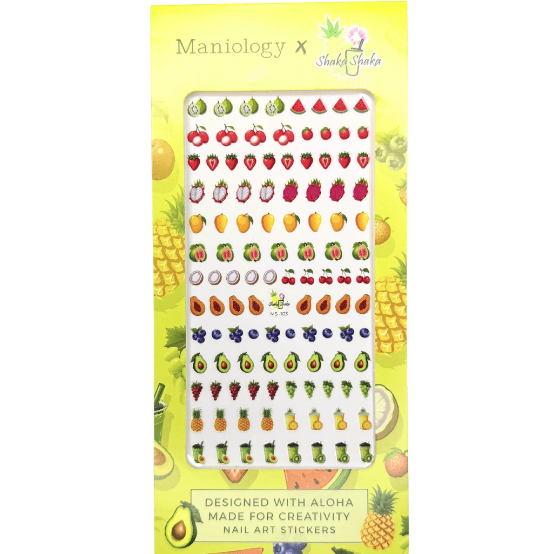 Shaka Shaka Tea Express x Maniology - Blended Bliss Nail Art Sticker