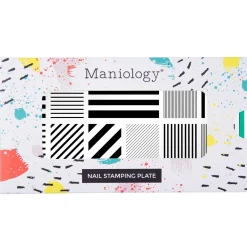 Shape Nouveau: Walk the Line (M474) - Nail Stamping Plate