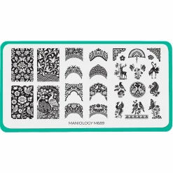 Shell Inlay French (M689) - Nail Stamping Plate