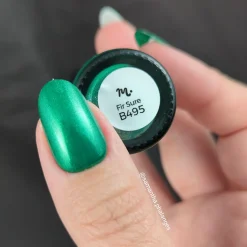 Sleigh Day: Fir Sure (B495) - Green Metallic Stamping Polish