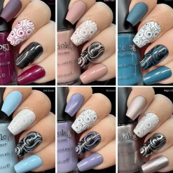 Snowflake Waltz Collection: Doll Dance (B226) - Light Blue Cream Stamping Polish