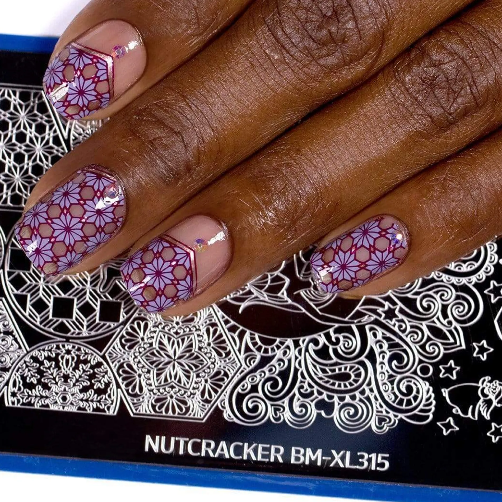 Snowflake Waltz: 6-Piece Stamping Art Polish Set
