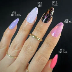 Songbird: Violet Starling (P143) - Purple Jelly Flakies Topper Nail Polish