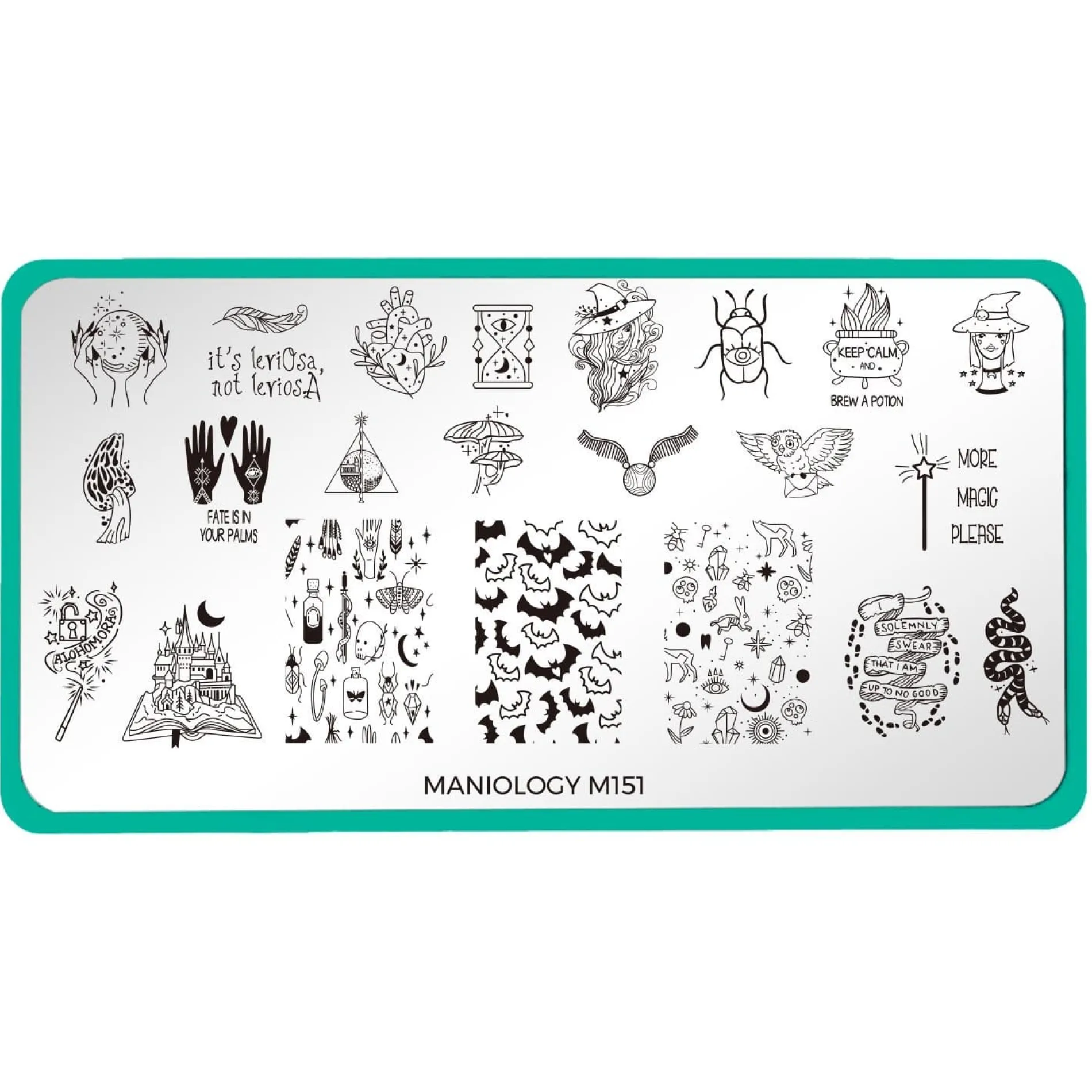 Sorcery & Spells: Set of 4 Nail Stamping Plates