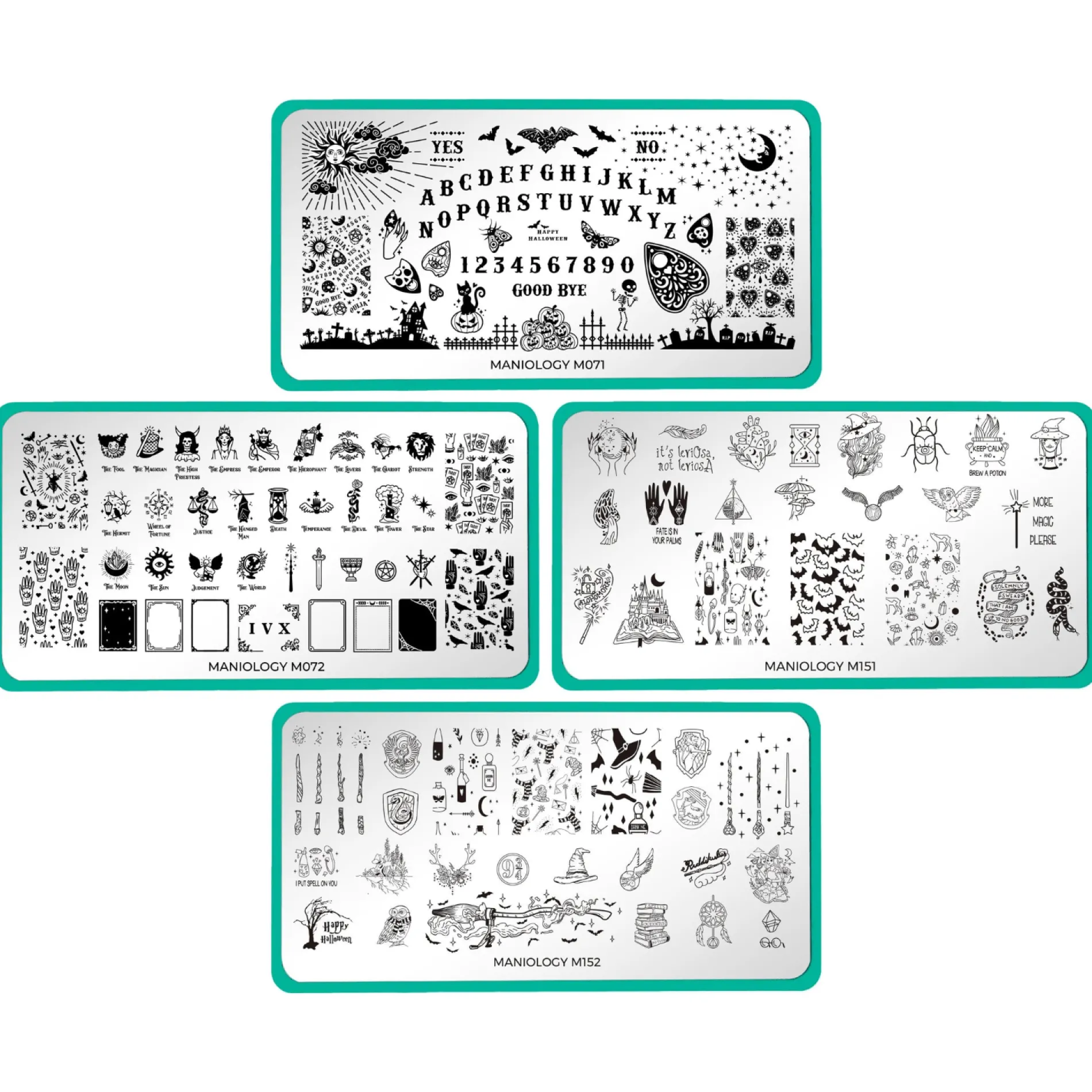 Sorcery & Spells: Set of 4 Nail Stamping Plates