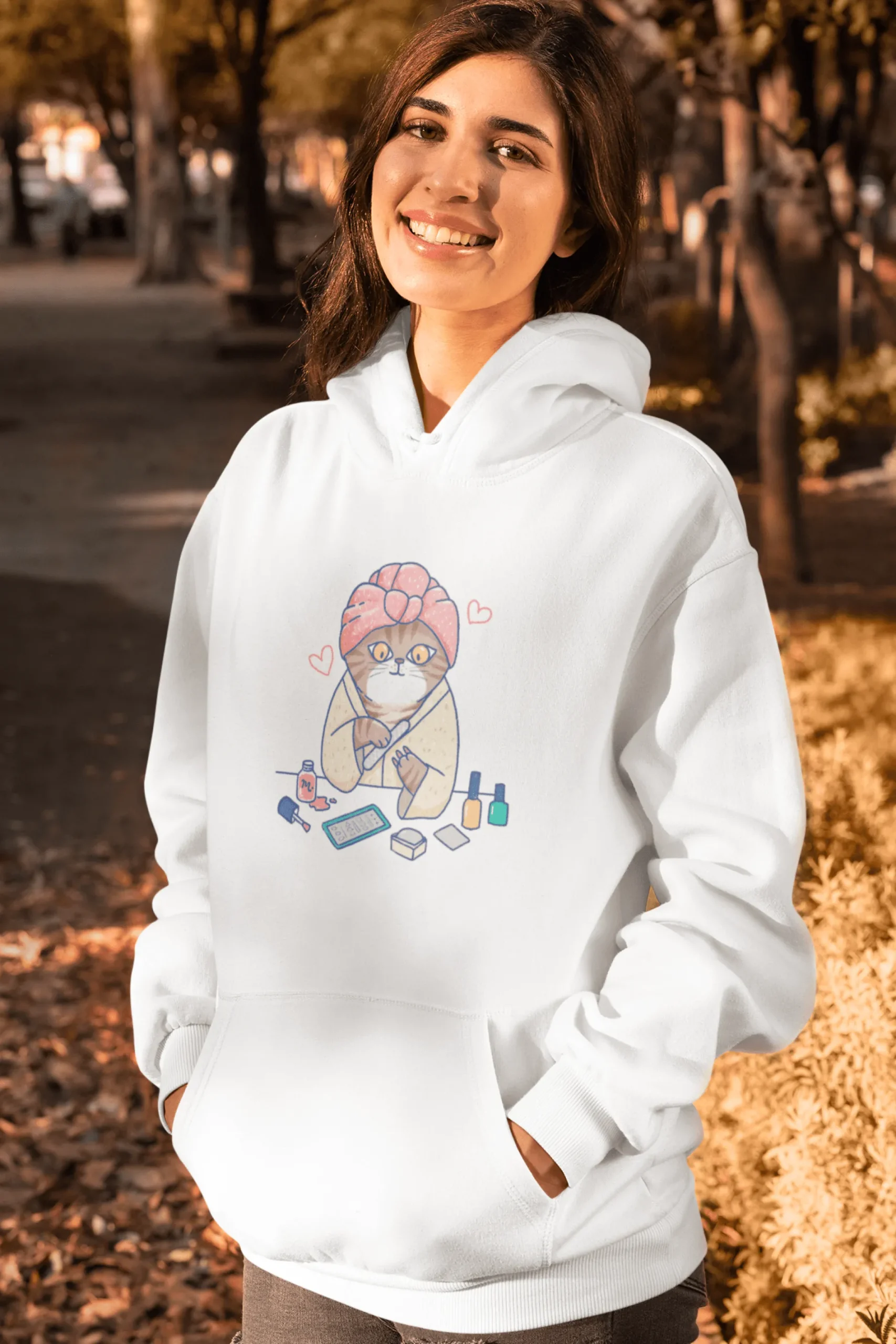Spa Kitty - Heavy Blend Hoodie Sweatshirt