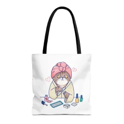 Spa Kitty Tote Bag