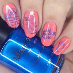 Splash (B432) - Pearl Blue Stamping Polish