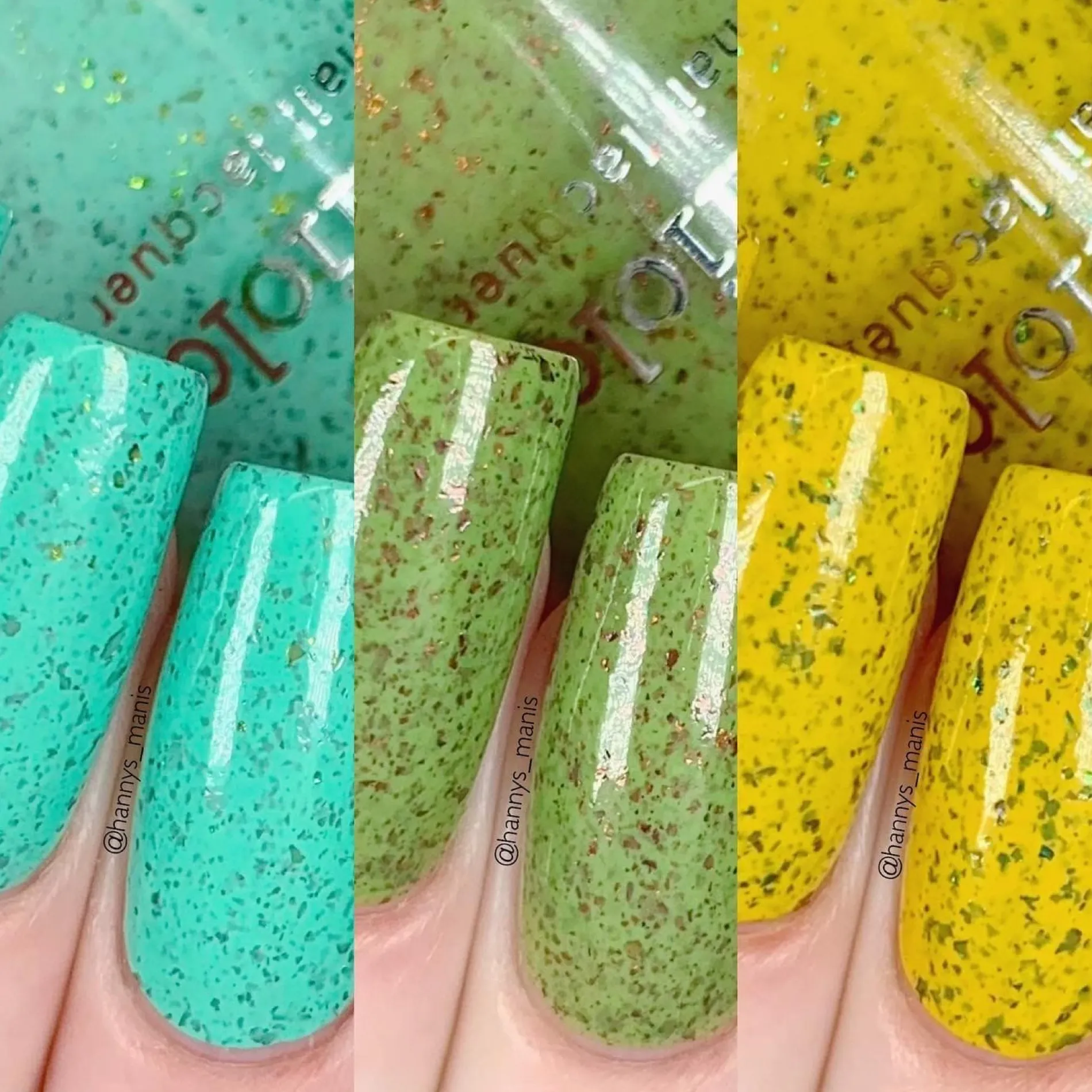 Spring Sonata: 3-Piece Creamy Flakies Nail Polish Set