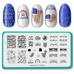Star Spangled (M503) - Nail Stamping Plate