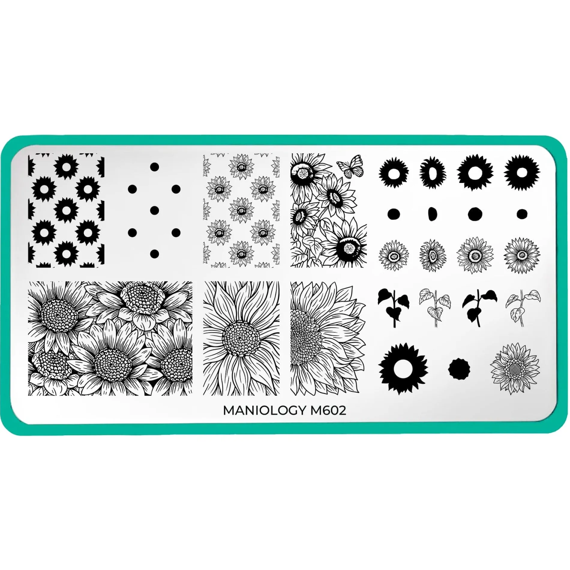 Sunflower Fields (M602) - Nail Stamping Plate