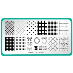 Teddy and Me: Bear Necessities (MXM137) - Nail Stamping Plate